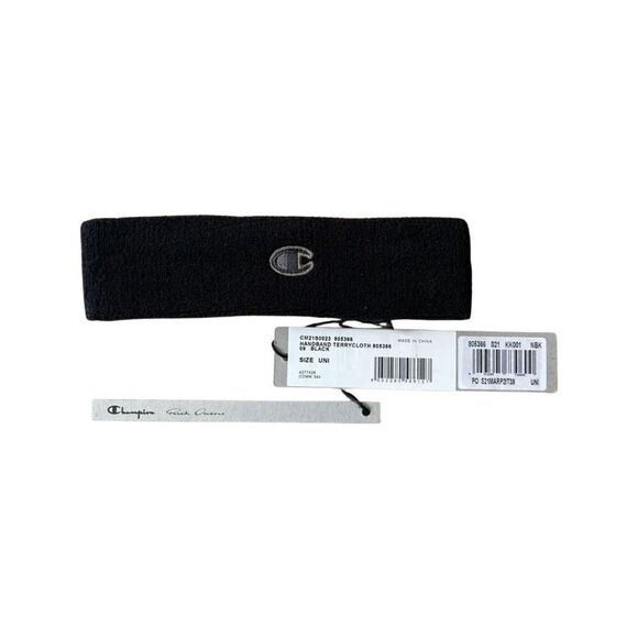 Rick Owens x Champion Black Knit Patch Headband - Picture 2 of 2
